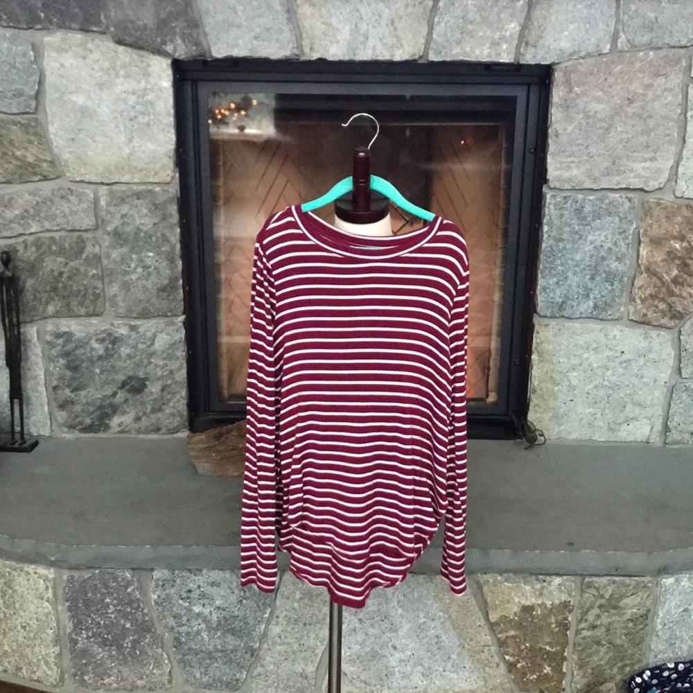 Girls Long Sleeved Striped Shirt